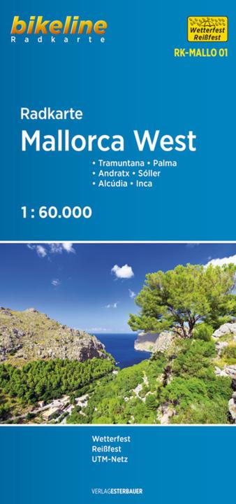 Produktbild Bikeline Radkarte Mallorca West 60000