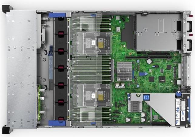 Actual product image HPE Server ProLiant DL380 NC Gen10 Xeon Silver 4210R (Intel Xeon Silver 4210R, 1500 GB, Rack Server)