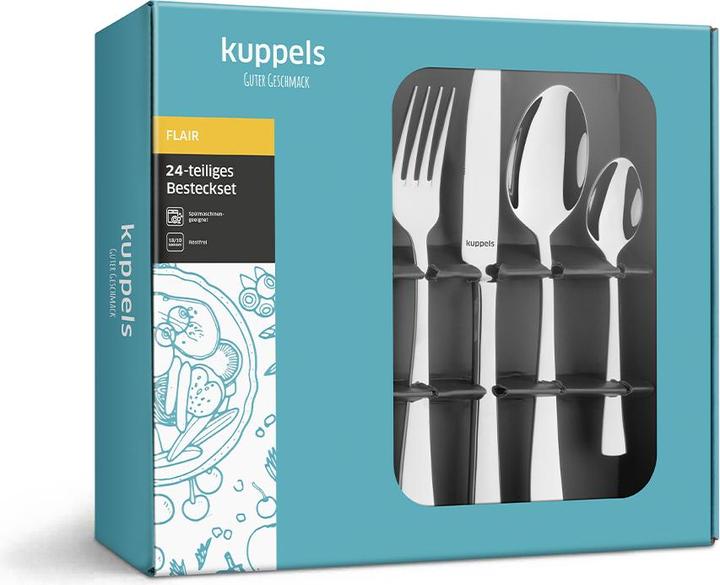 Actual product image Kuppels Cutlery set 24 pieces B0959 Flair (24 Piece, Cutlery set)