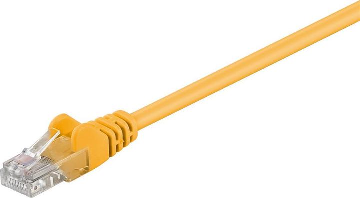 Image du produit Goobay CAT 5e Câble patch, U/UTP, jaune, 7.5 m (U/UTP, CAT5, 7 m)