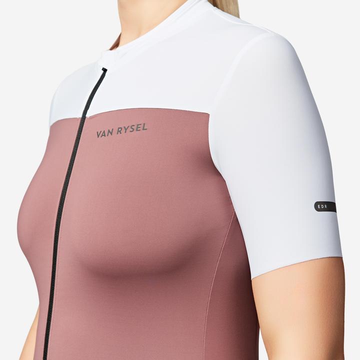 Image du produit Van rysel Maillot vélo route manches courtes été ajusté femme - EDR 2 rose (XL)