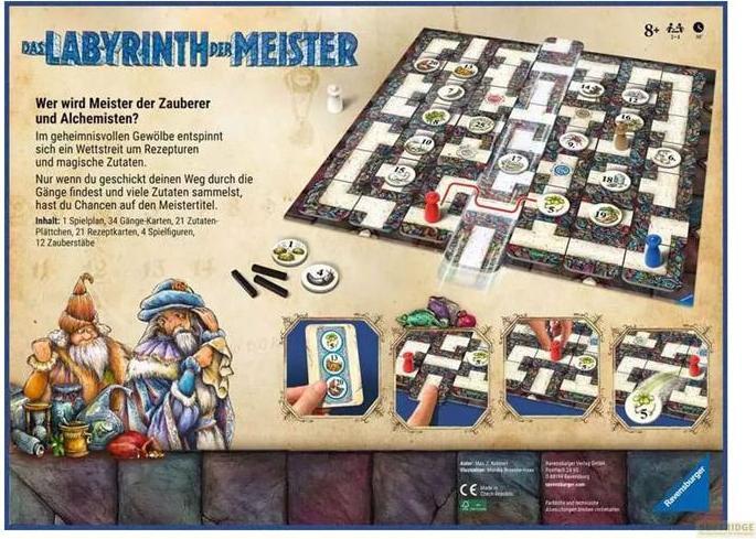 Produktbild Ravensburger 22474 Labyrinth der Meister - Die Meisterversion des verrückten Labyrinths für 2 - 4 (Deutsch)