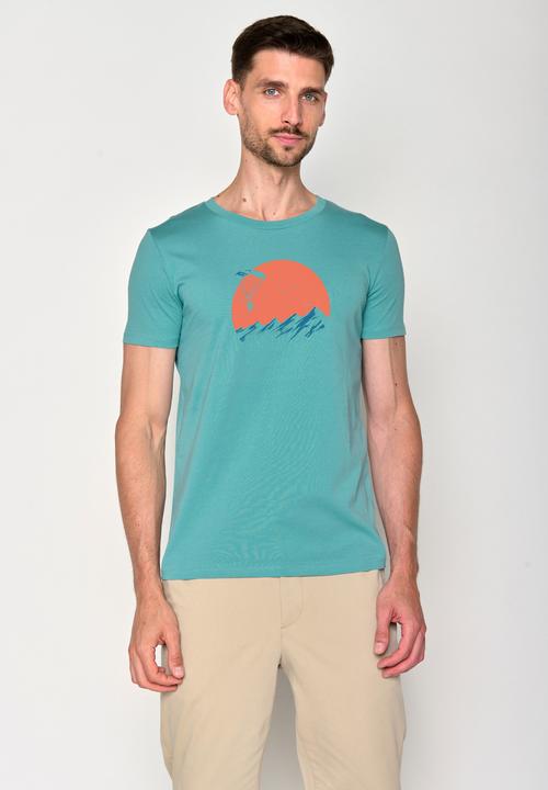Actual product image Greenbomb Nature Sky Bike Guide T-Shirt (XXL)