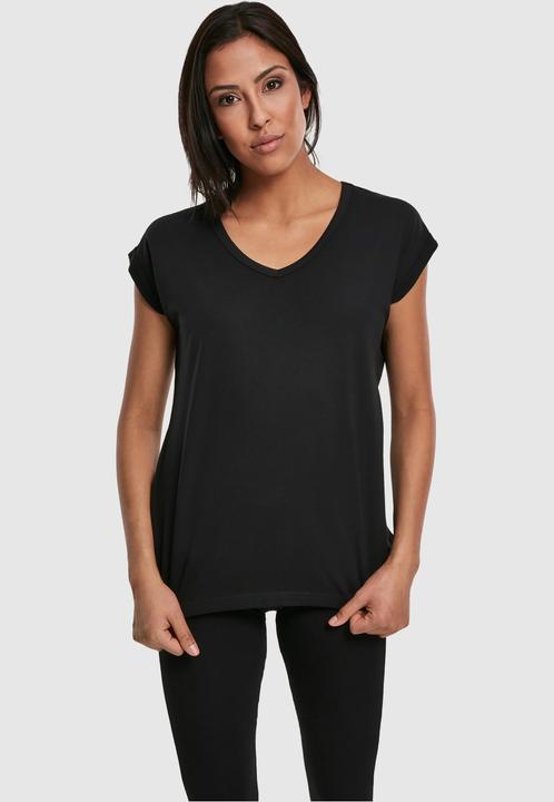 Produktbild Urban Classics Ladies Round V-Neck Extended Shoulder Tee (M)