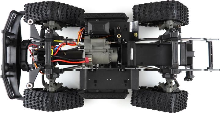 Produktbild Amewi AMXRock RCX10TB Elektro Brushed Crawler Kette 1:10 RTR blau (RTR Ready-to-Run)