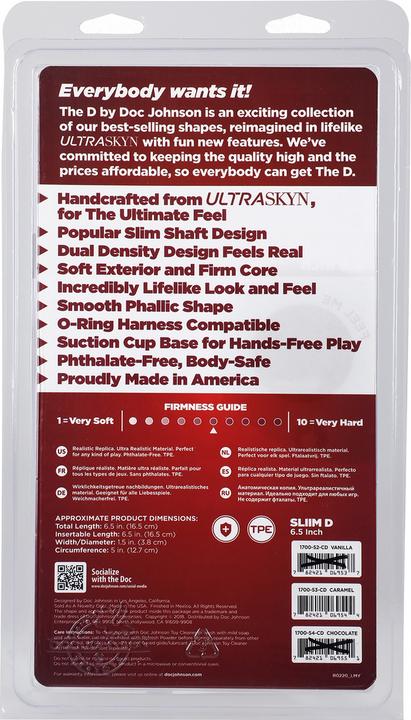 Image du produit Doc Johnson Slim D - 6 Inch Ultraskyn