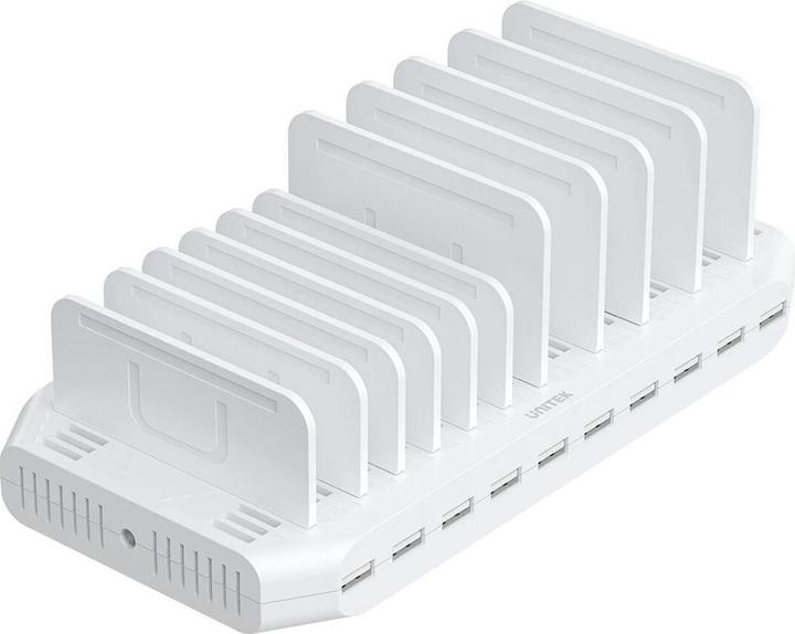 Actual product image Unitek STACJA ŁADUJĄCA 10X USB 2.4A 60W BIAŁA (60 W)