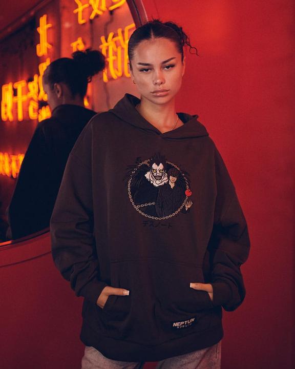 Actual product image Death Note jumper à capuche Graphic Brown (XL) (XL)