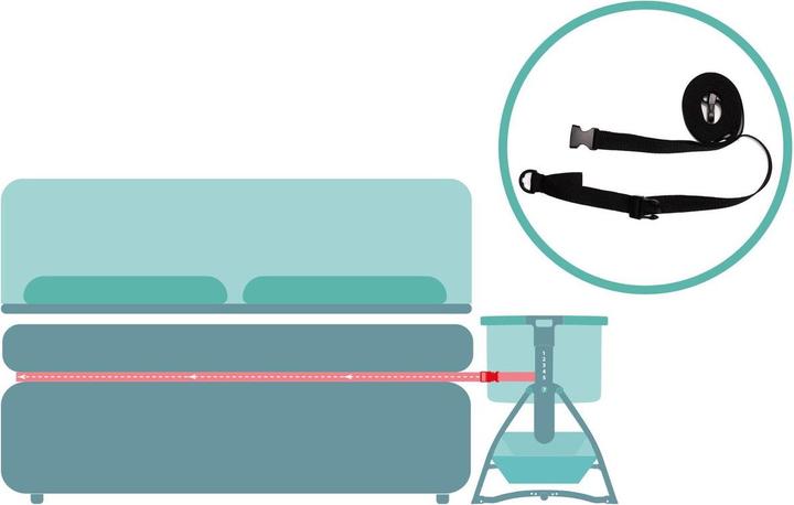 Produktbild Fillikid Beistellbett Scandic grau melange