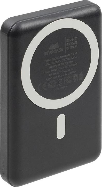 Produktbild Rivacase VA2604 Wireless Powerbank Magsafe Qi 15W, Externer Akku mit QC/PD 20W 10000 mAh Schnelladef (10000 mAh, 20 W, 18.50 Wh)