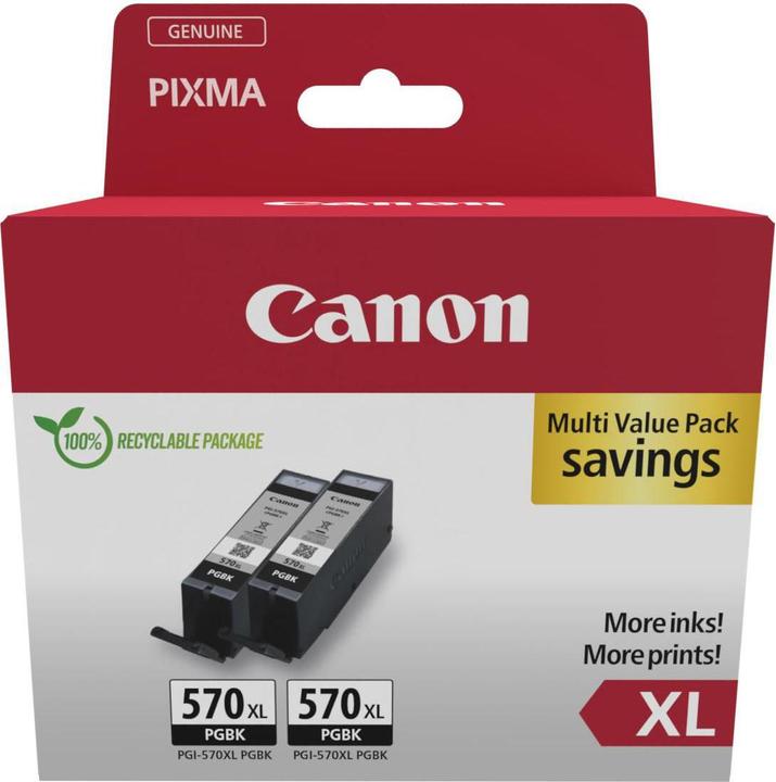 Actual product image Canon PGI-570XL Ink Cartridge BK TWIN (FC)