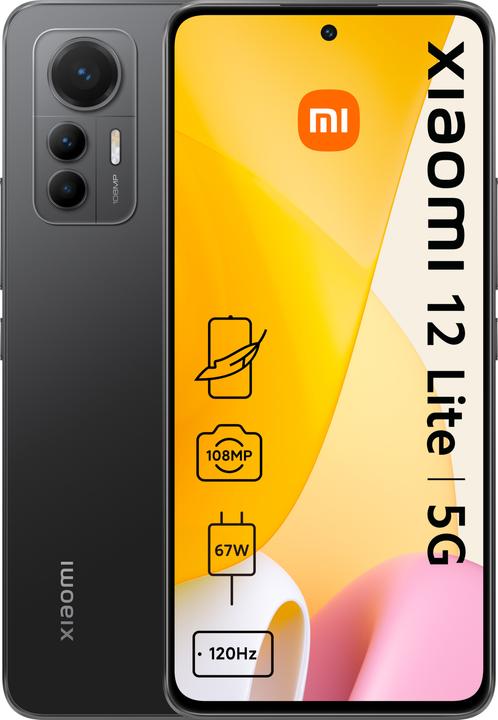 Actual product image Xiaomi 12 Lite (128 GB, Black, 6.55", Dual SIM, 108 Mpx, 5G)