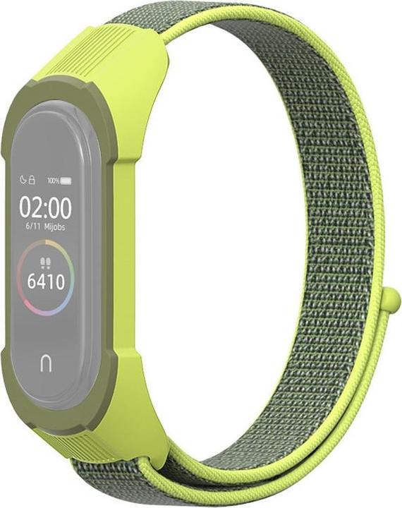 Immagine prodotto Cover-Discount Xiaomi Mi Band 5 - Polsino in nylon con velcro giallo (Nylon, TPU)