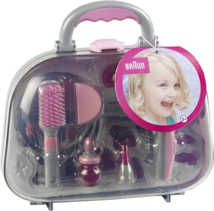 Actual product image Theo Klein Styling case with Braun hair dryer