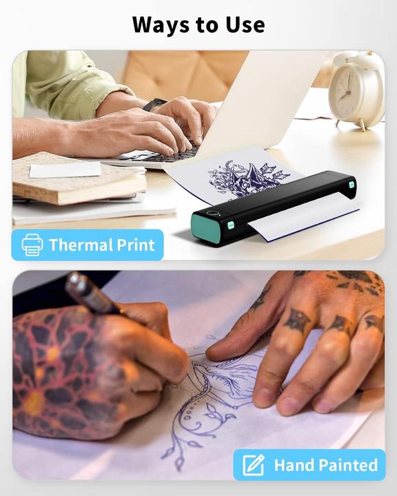 Produktbild Phomemo Tattoo Transferpapier A4 für M08F Drucker (100 Blatt)