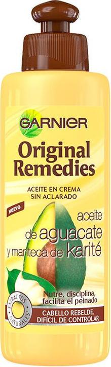 Image du produit Garnier Original Remedies Aceite en crema Aguacate y Karité 200ml, Femmes, Cheveux rebelles, All (200 ml)