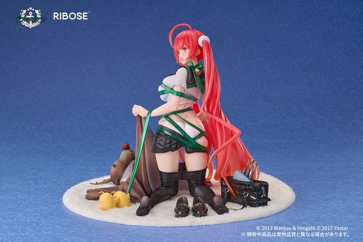 Actual product image Ribose Azur Lane PVC Statue 1/6 Honolulu Manjuu Mischief Ver. 18 cm