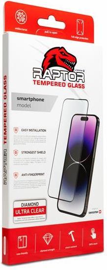 Actual product image Swissten Raptor Diamond Ultra Clear 3D Tempered Glass iPhone 14 Pro, schwarz (1 Piece, Apple iPhone 14 Pro)
