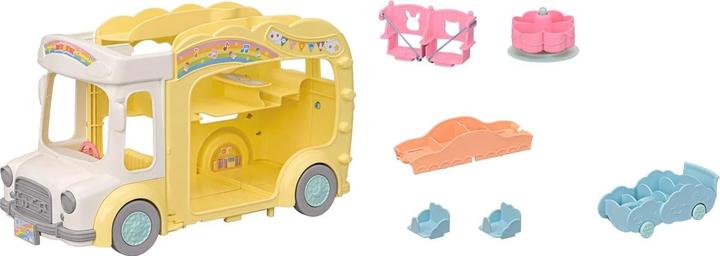 Actual product image Sylvanian Families Rainbow Fun Nursery Bus