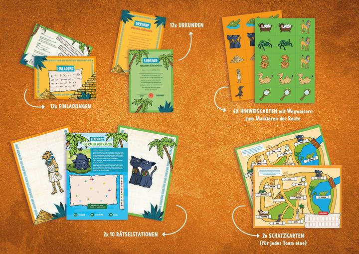 Produktbild Set: Abenteuer Schnitzeljagd – Die verschwundene Mumie (Deutsch, Linnéa Bergsträsser, 2022)
