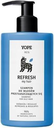 Actual product image Yope Men Refresh My Hair szampon do włosów 300ml (300 ml, Liquid shampoo)
