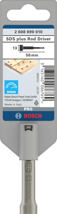 Produktbild Bosch Professional Zubehör PRO SDS plus Rod Driver, 58 mm (1.3 Zentimeter)