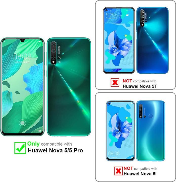 Actual product image Cadorabo Case for Huawei NOVA 5 / 5 PRO with belt clip (Huawei Nova 5)