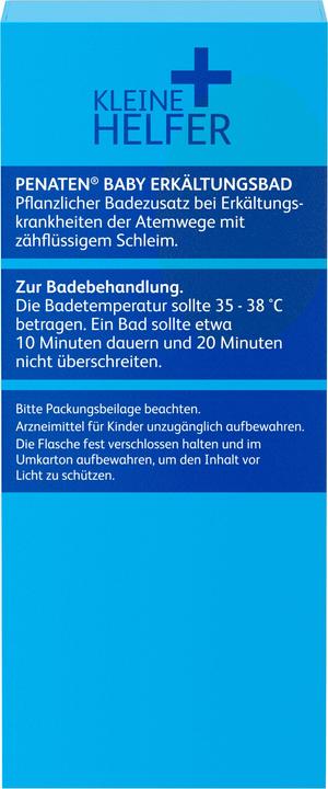 Nutritional values and ingredients Penaten Little Helpers Cold Bath, 125 ml bath additive (125 ml)