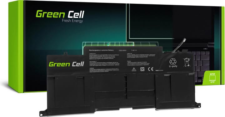 Actual product image GreenCell Laptop Battery for Asus ZenBook UX31 UX31A UX31E - 7.4V - 6200mAh (6200 mAh)