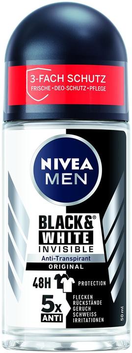NIVEA Men Black & White Invisible Original (Roll-on, 50 ml)