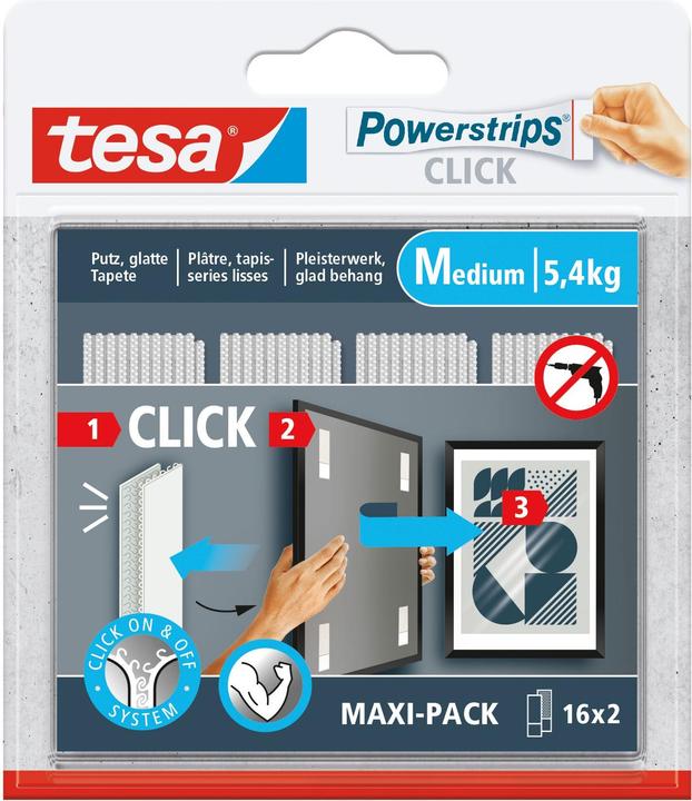 Produktbild tesa Powerstrips Klett-Klebepads (5.40 kg)