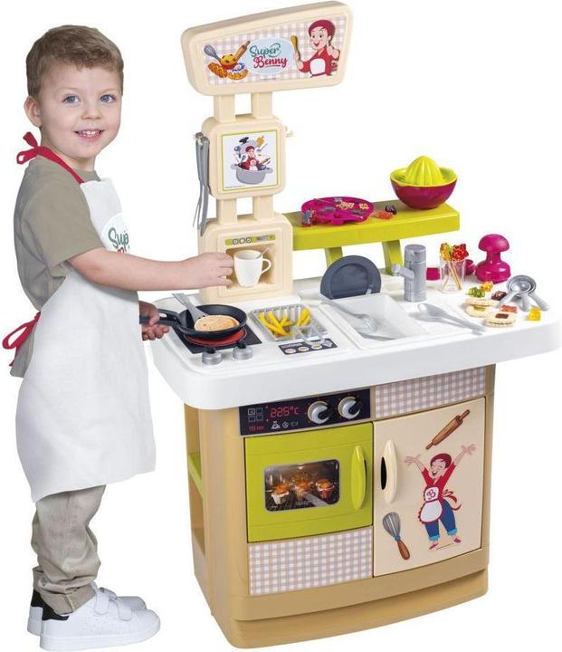 Smoby Super Benny Kitchen of Delights met 32 accessoires. Inclusief Super Benny's schort, een