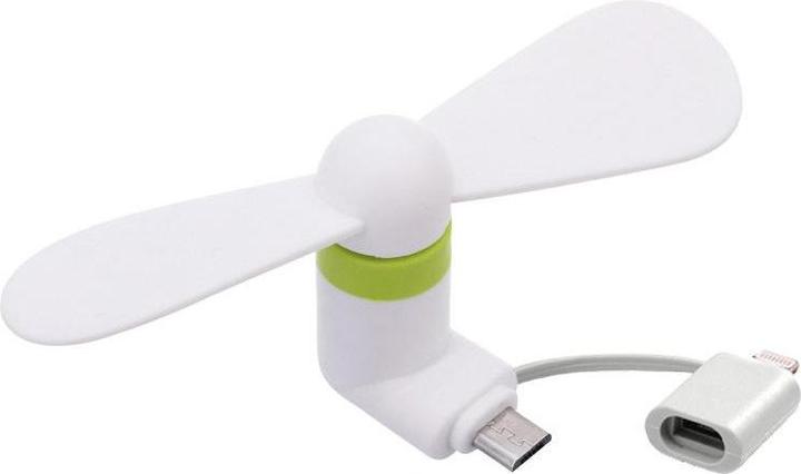 Image du produit JTI Ventilateur micro-USB/Lightning - Blanc