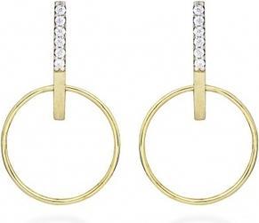 Produktbild Silver Cat Minimalist earrings with cubic zirconia SC524