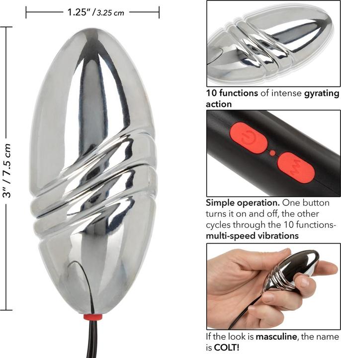 Actual product image CalExotics COLT® Rechargeable Turbo Bullet