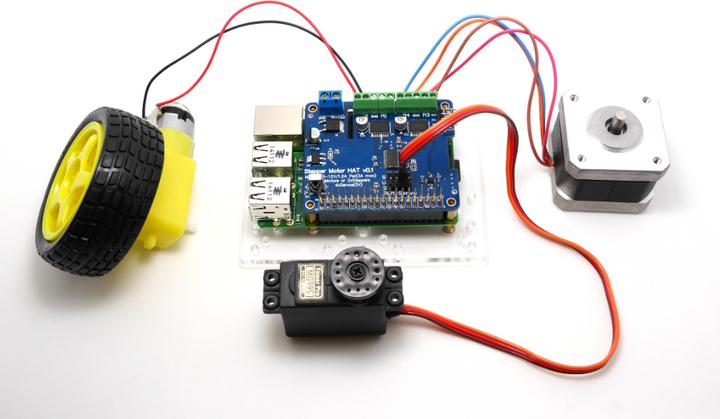 Actual product image OEM Stepper Motor Hat for Raspberry Pi