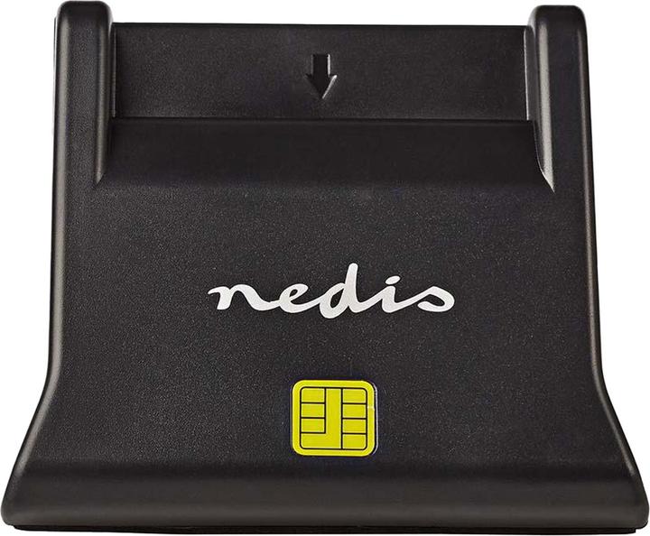 Produktbild Nedis RDRU2SM3BK Intelligenter Kartenleser, Schwarz, USB 2.0 (USB 2.0)