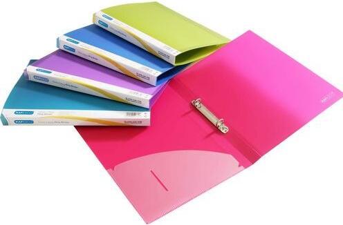 Produktbild Rapesco 10 ® Ringbücher 2-Ringe grün, blau, pink, violett, hellblau 3,7 cm DIN A4 (A4, 25 mm, 10 Stück)