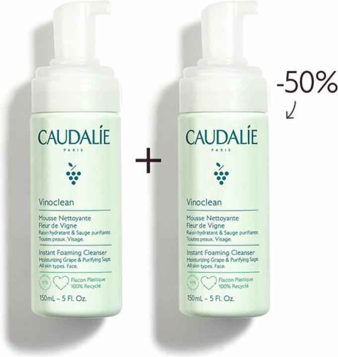 Image du produit Caudalie Duo Vinoclean Fleur Vigne (Lait nettoyant, 300 ml)