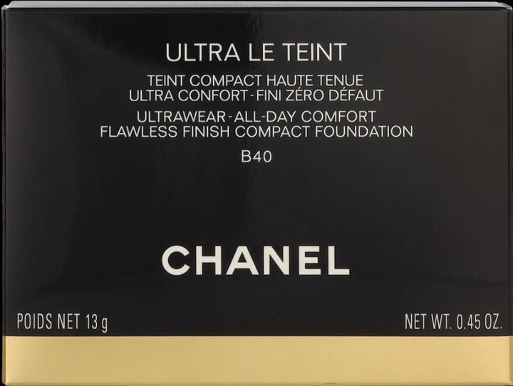 Actual product image Chanel Ultra Le Teint Flawless Finish Compact Foundation (B40)