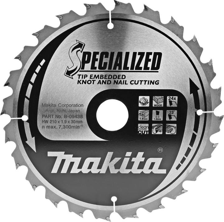 Image du produit Makita Lame de scie circulaire SPECIALIZED avec dents renforcés 210/30