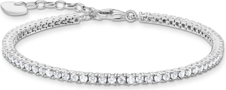 Thomas Sabo Tennis Armband Silber (19 cm, 925er Silber)