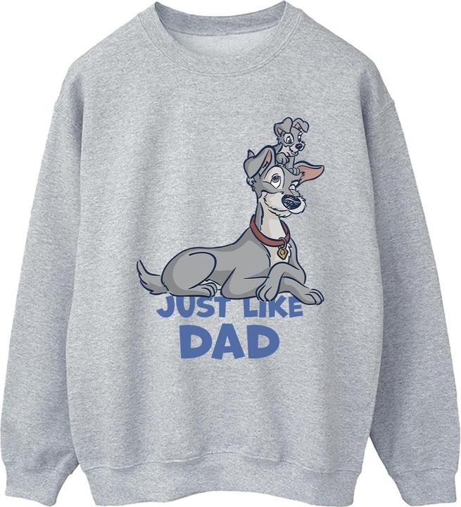 Disney Lady And The Tramp Just Like Dad Sweatshirt (L)