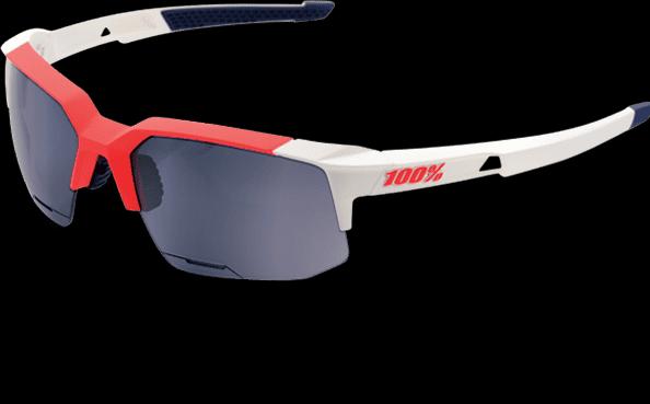 Actual product image 100% Speedcoupe Sports Glasses - Smoke Lense (Soft Tact Gamma Ray)