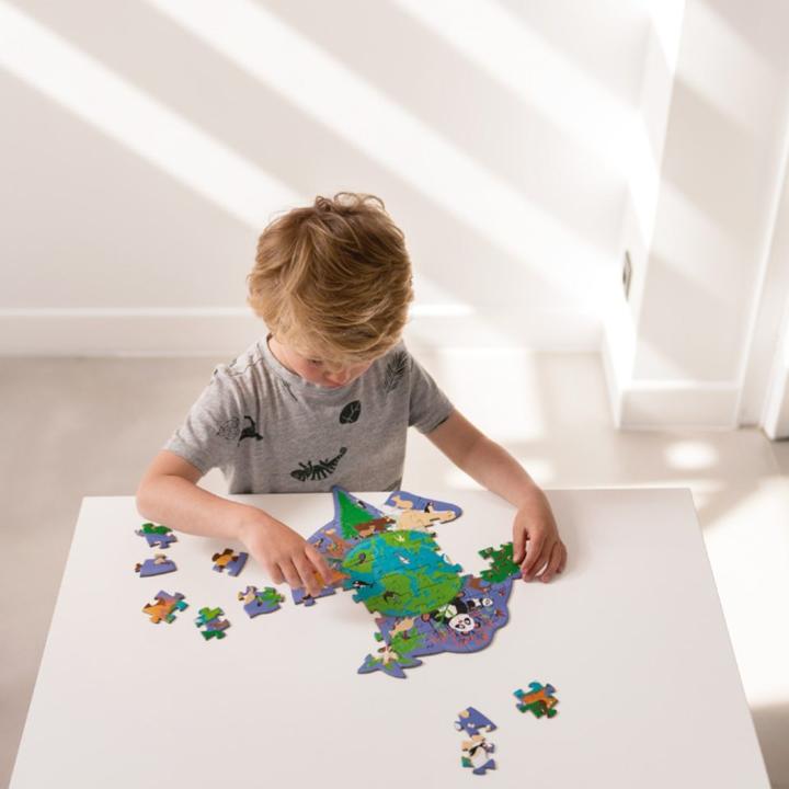 Produktbild Scratch Mini Shape Puzzle Welt (50 Teile)