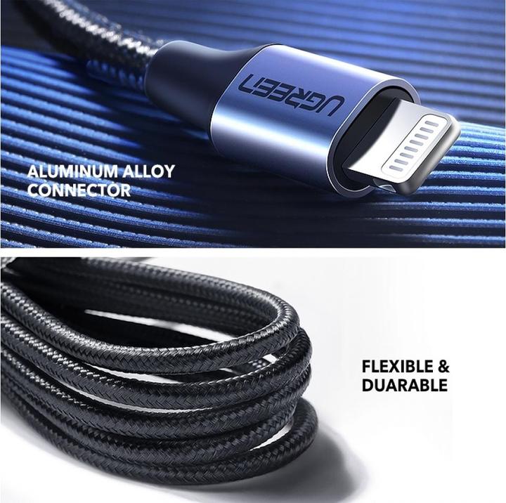 Produktbild Ugreen Lightning zu USB-C 2.0 (1 m, USB 2.0)