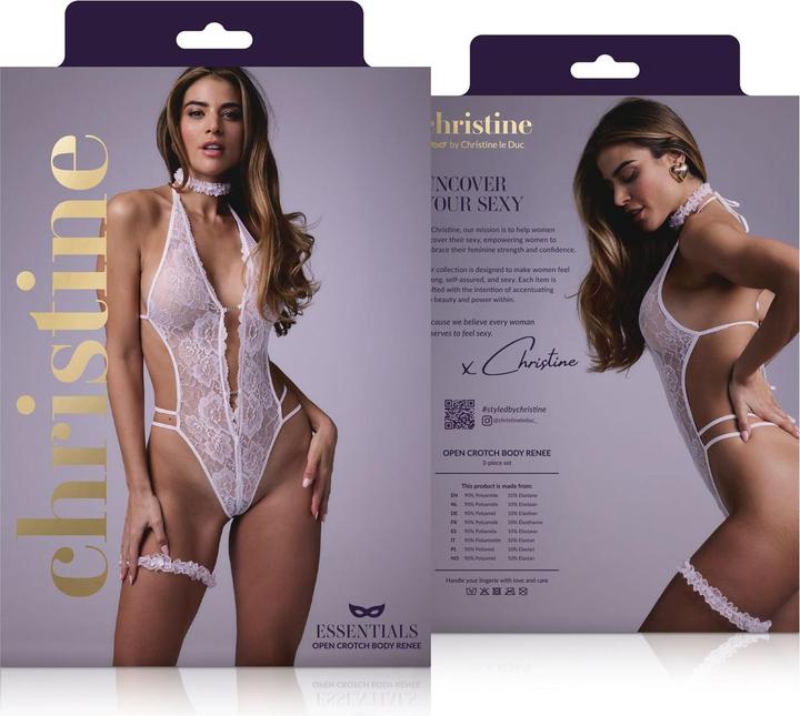 Actual product image Christine Le Duc Offener Schritt BodySet Renee Weiss (L, XL)