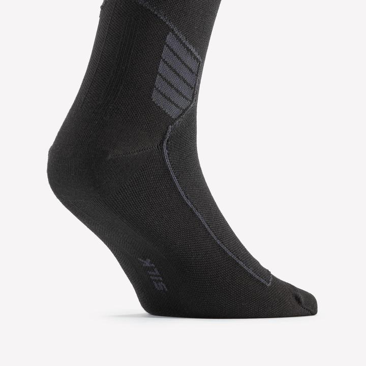 Actual product image Wedze Ski socks for adults - 900 black silk (44, 46)