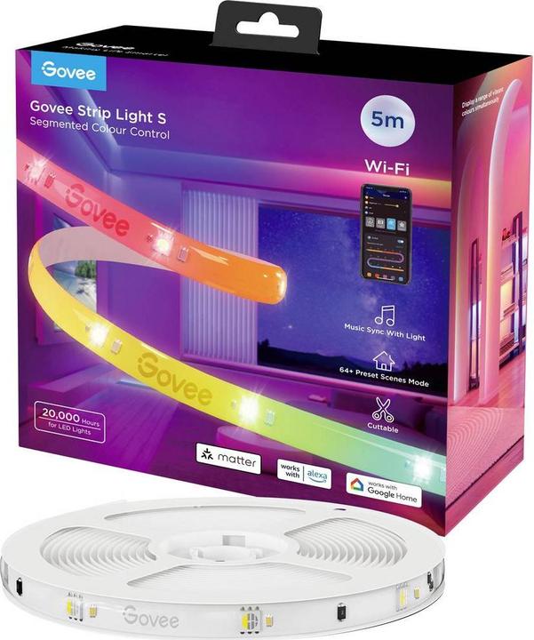 Govee Stripe Light S (Mehrfarbig, 500 cm, Indoor)