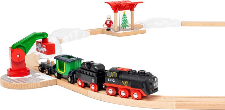 Actual product image Brio Steam locomotive Christmas set